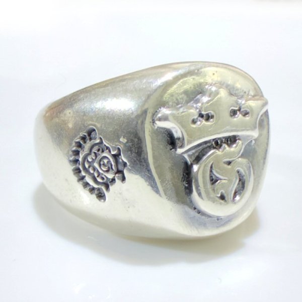 画像5: Raised G & Crown Signet Pinky Ring (5)