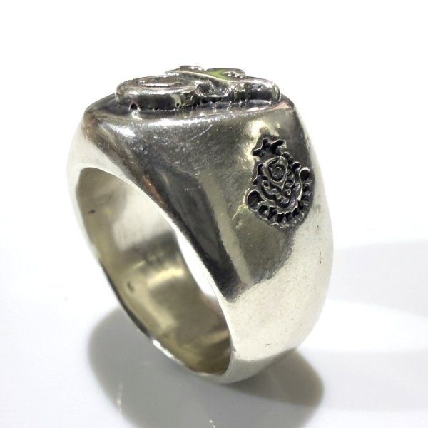 画像6: Raised G & Crown Signet Pinky Ring (6)