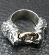 画像3: 18k Gold Ring With Quarter Lion Triangle Wire Bangle Ring (3)