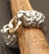 画像7: 18k Gold Ring With Quarter Lion Triangle Wire Bangle Ring (7)