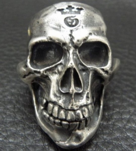 画像12: Old Large Skull Ring (12)