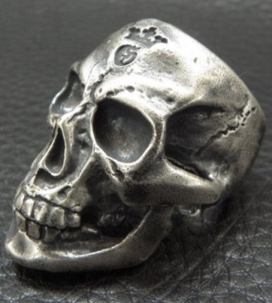 画像10: Old Large Skull Ring (10)