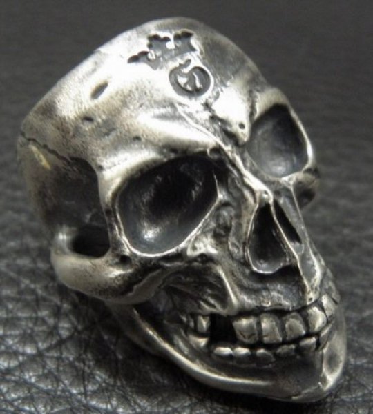 画像7: Old Large Skull Ring (7)