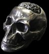 画像1: Large Brains Skull Full Head Ring (1)