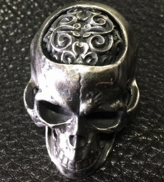 画像9: Large Brains Skull Full Head Ring (9)