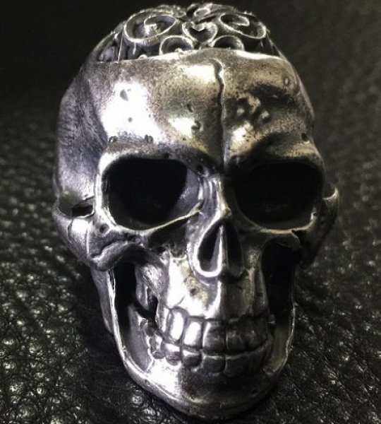 画像17: Large Brains Skull Full Head Ring (17)