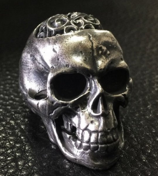 画像12: Large Brains Skull Full Head Ring (12)