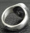 画像8: Old Single Skull Solid Silver Ring (8)
