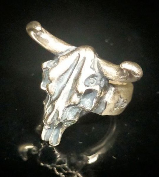 画像1: Buffalo Skull Ring (1)