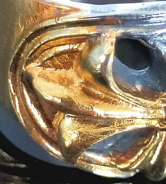 画像11: Pure Gold Wrap Ｍedium Cross Oval Roll Ring (11)