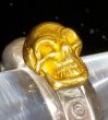 画像12: Pure Gold Wrap Quarter Skull With Half Triangle Wire Ring (12)