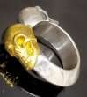 画像5: Pure Gold Wrap Quarter Skull With Half Triangle Wire Ring (5)