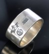 画像2: 12mm Wide Flat Bar Ring (2)