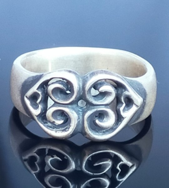 画像2: 9mm Double Heart Ring (2)