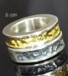 画像15: Pure Gold Wrap 7.5 x 4.5mm Wide Side Flat Chiseled Reel Ring (15)
