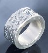 画像4: 12mm Wide Multi Stamp Flat Bar Ring Bold (4)