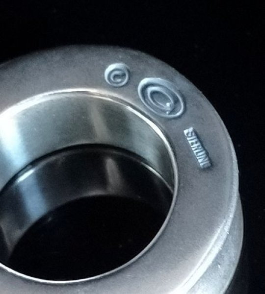 画像4: 10 x 5.8mm Wide Bolo Neck Smooth Reel Ring (4)