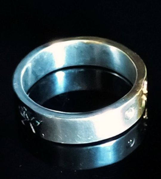 画像5: Pure Gold Wrap Flat Bar Ring (5)