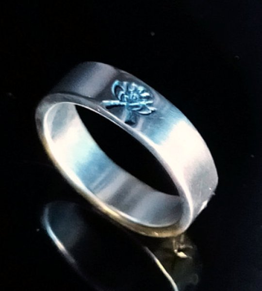 画像4: Pure Gold Wrap Flat Bar Ring (4)