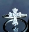 画像7: 1/128 4Heart Crown Long Cross Ring (7)