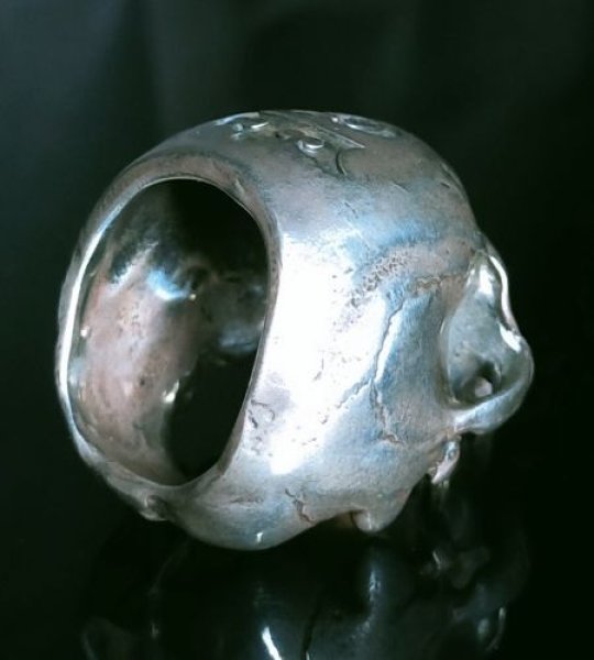 画像9: Large Skull Full Head Ring Without Jaw (9)