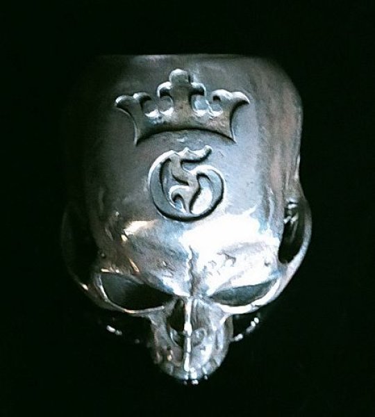 画像6: Large Skull Full Head Ring Without Jaw (6)