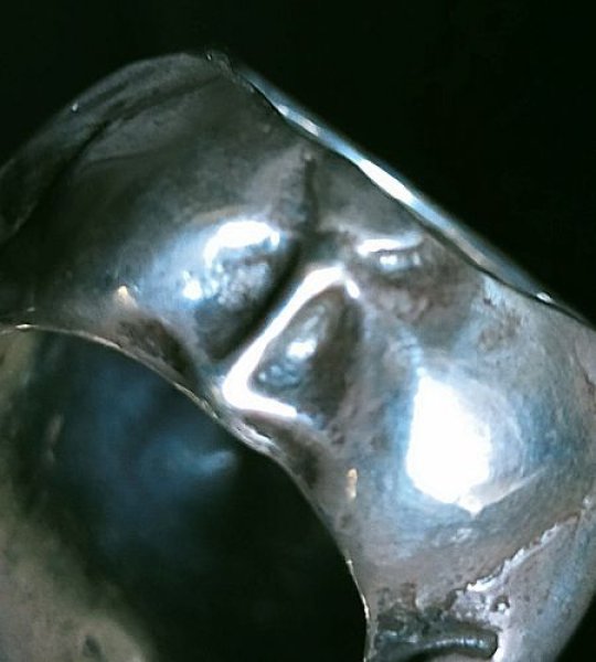 画像16: Large Skull Full Head Ring Without Jaw (16)