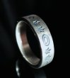 画像1: Trident & G Stamp On Flat Bar Ring (1)