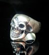 画像6: Old Single Skull  Full Head Ring (6)