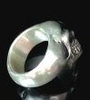 画像10: Old Single Skull  Full Head Ring (10)