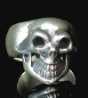 画像7: Old Single Skull  Full Head Ring (7)