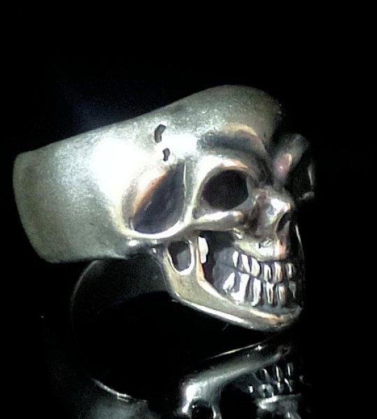 画像4: Old Single Skull  Full Head Ring (4)