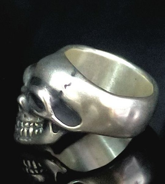 画像5: Old Single Skull  Full Head Ring (5)