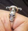 画像9: Old Bulldog With Skull Triangle Wire O-ring & T-bar Ring (9)