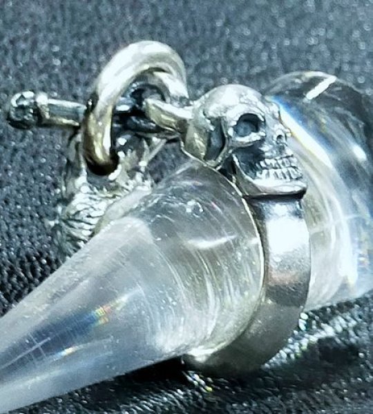 画像7: Lion With Skull Triangle Wire O-ring & T-bar Ring (7)