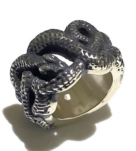 画像1: Snake Ring Bold (1)