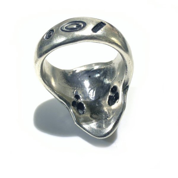 画像11: Master Old Single Skull Ring (11)
