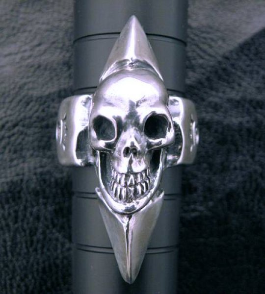 画像5: Skull Spike Ring (Side Flat) (5)