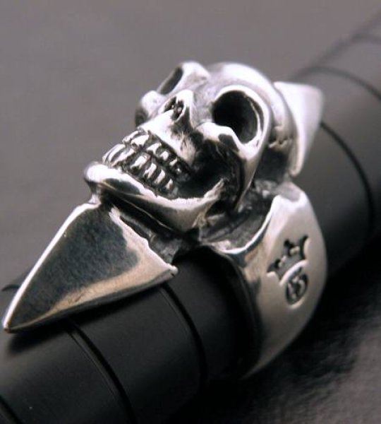 画像3: Skull Spike Ring (Side Flat) (3)