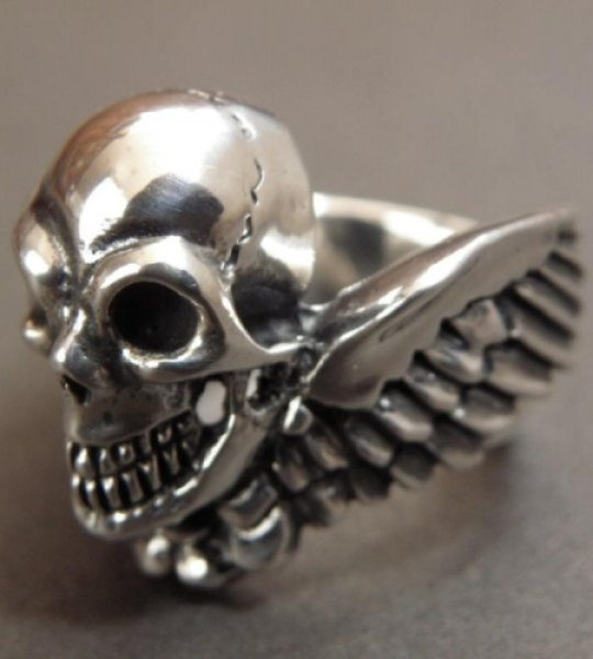 画像2: Wing Skull Ring (2)