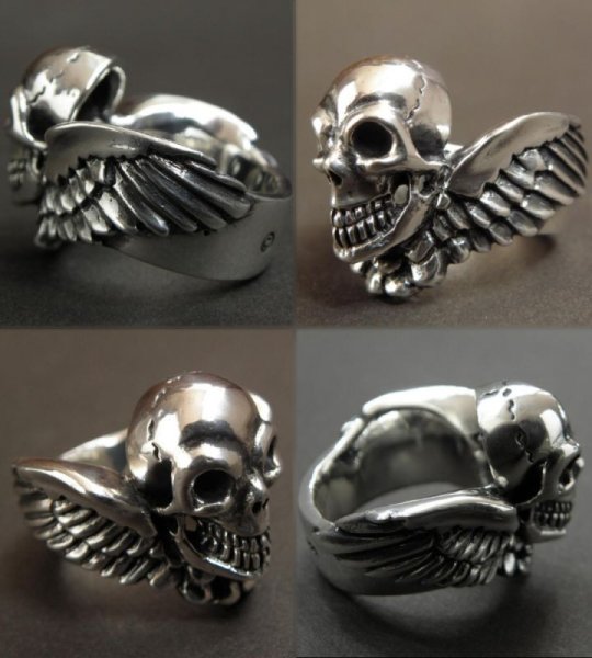 画像7: Wing Skull Ring (7)