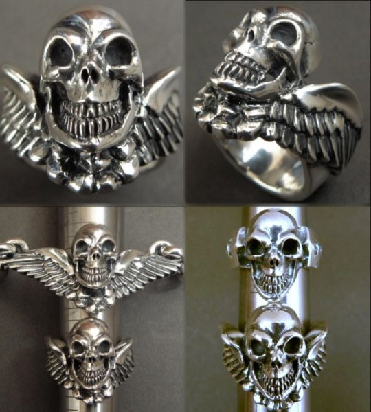 画像8: Wing Skull Ring (8)