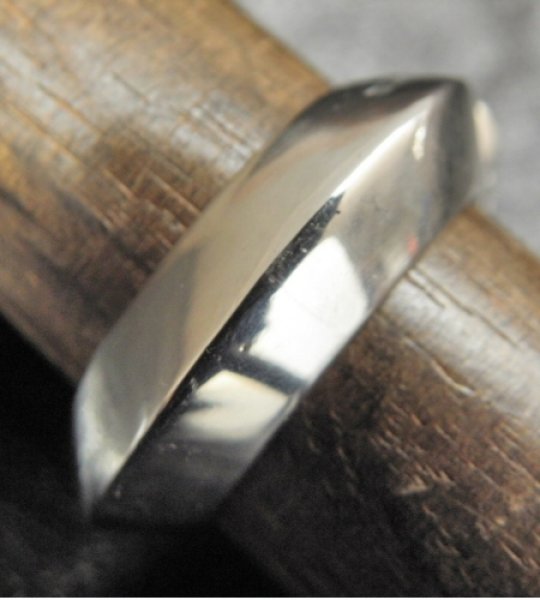 画像5: Single Old Bulldog Triangle Wire Bangle Ring (5)