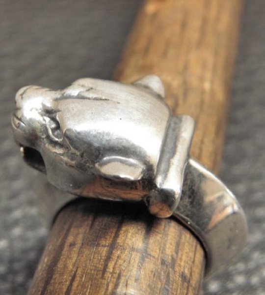 画像13: Half Panther Triangle Wire Bangle Ring (13)