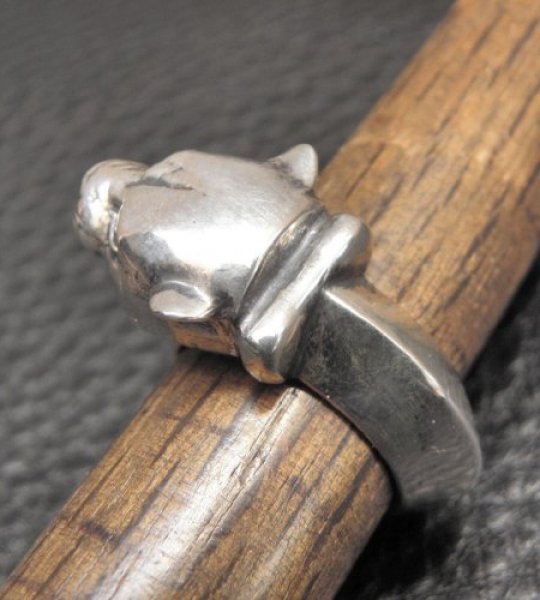 画像12: Half Panther Triangle Wire Bangle Ring (12)