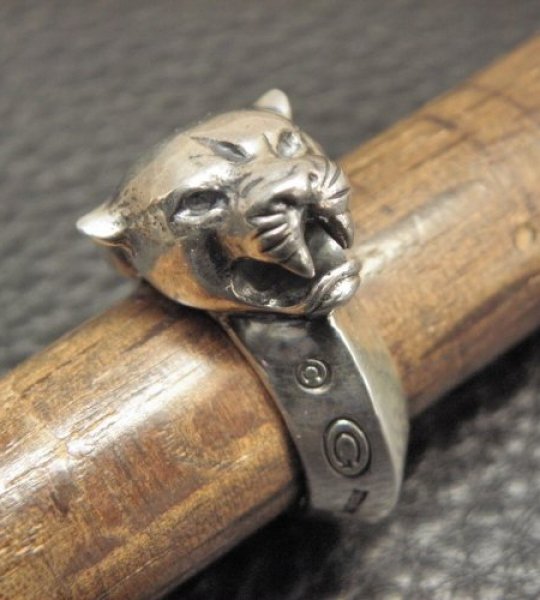 画像5: Half Panther Triangle Wire Bangle Ring (5)