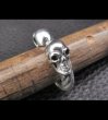 画像19: Quarter Skull With Cable Wire Bangle Ring (19)
