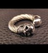 画像5: Quarter Skull With Cable Wire Bangle Ring (5)