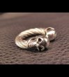 画像6: Quarter Skull With Cable Wire Bangle Ring (6)