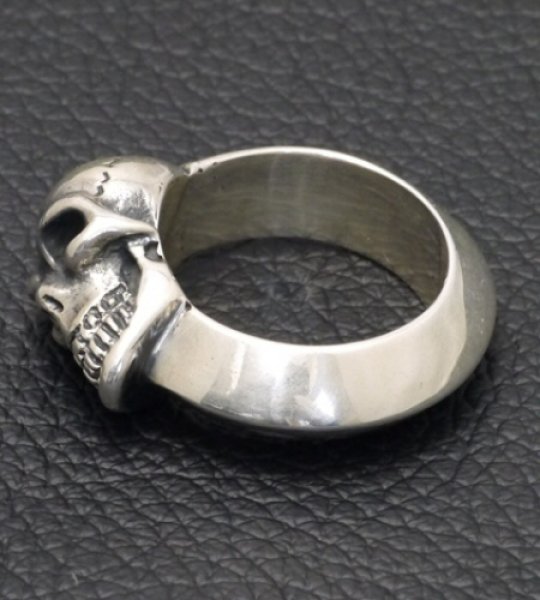 画像3: Single Skull Triangle Wire Bangle Ring (3)